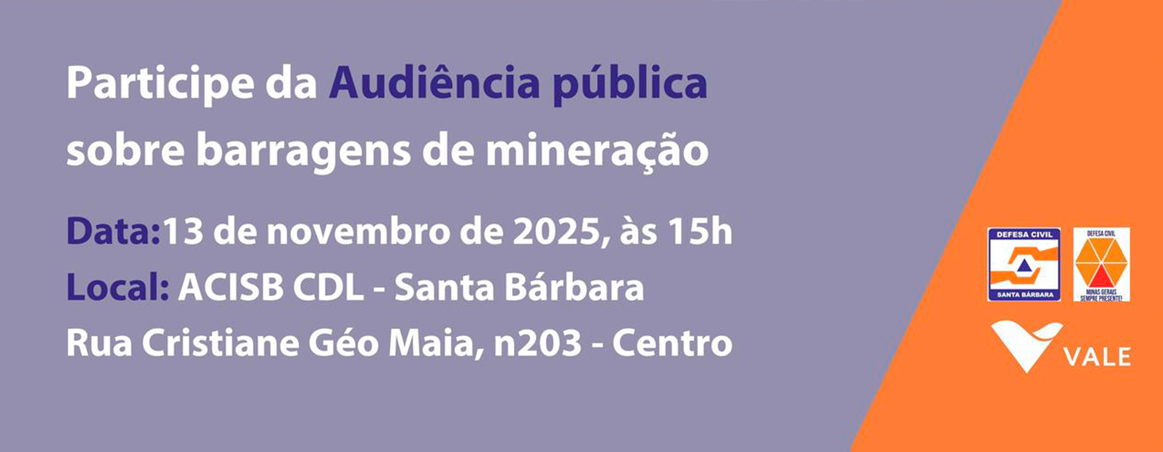 Audiênca Publica - Vale